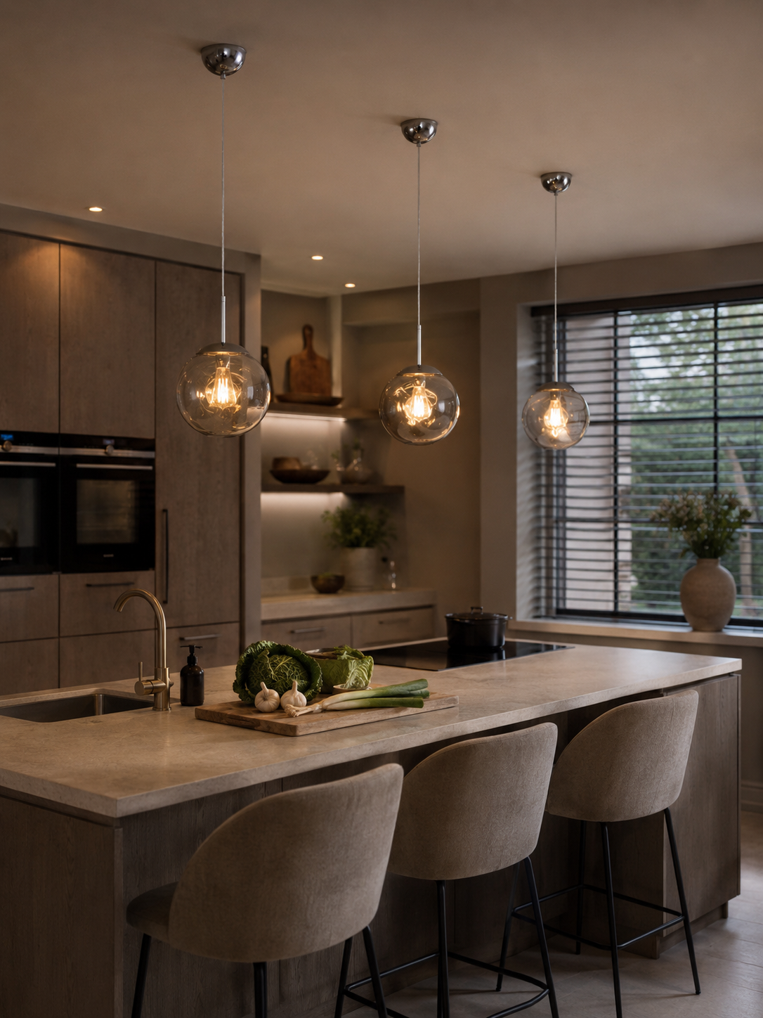 Hanglamp Melt chroom