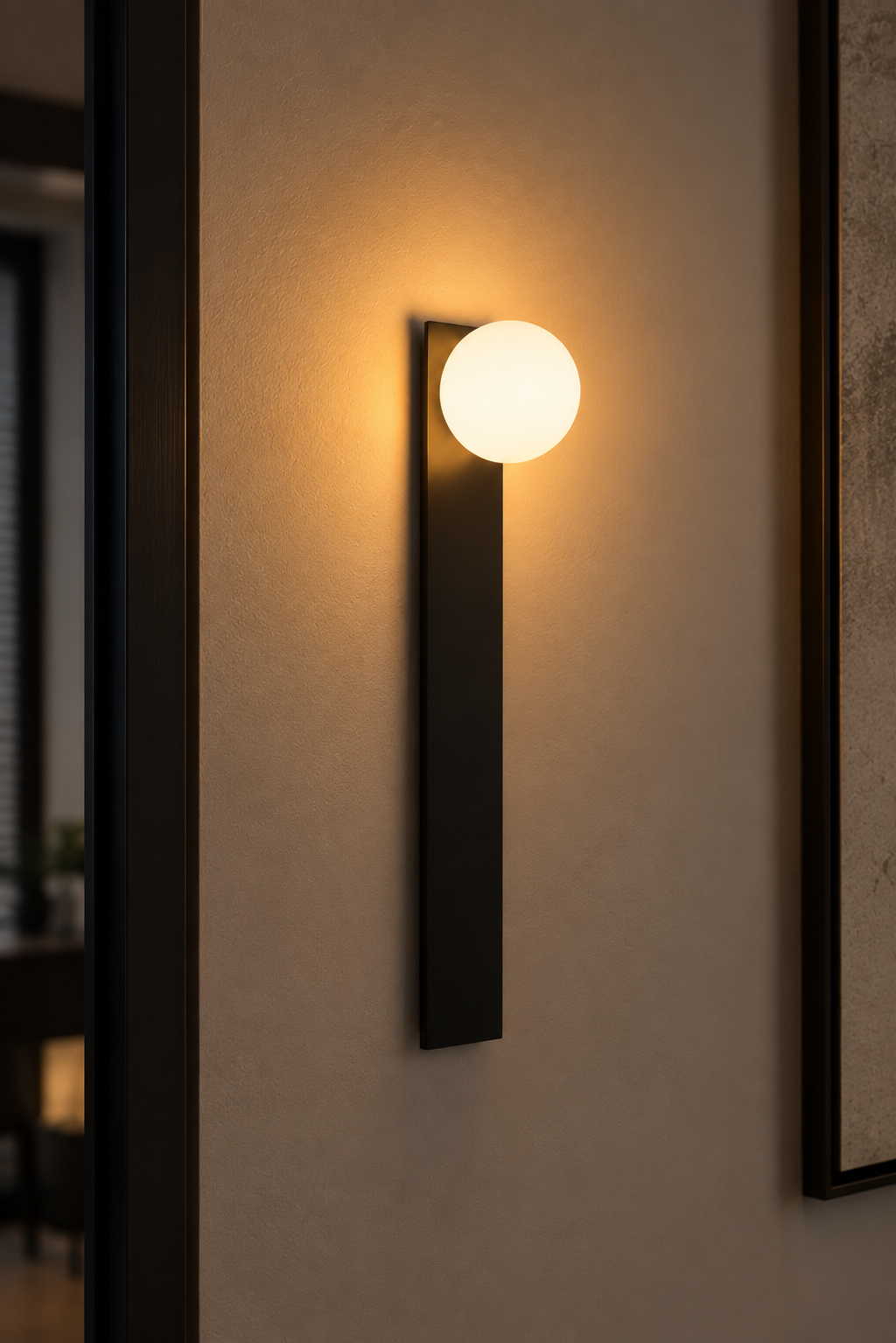 Wandlamp Nova zwart