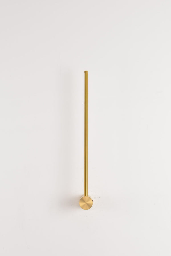 Wandlamp Milsa - slanke goudkleurige wandlamp met indirect LED-licht