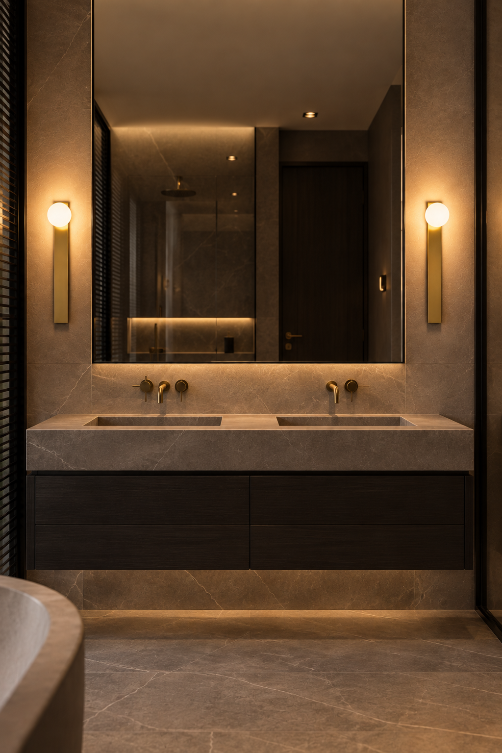 Wall lamp Nova in gold