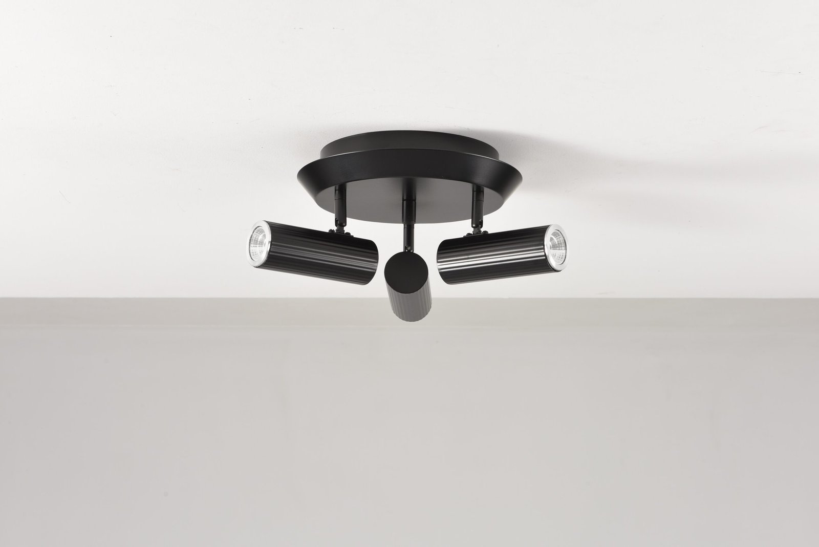 Plafondlamp Flush in zwart