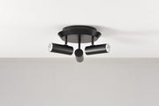 Plafondlamp Flush in zwart