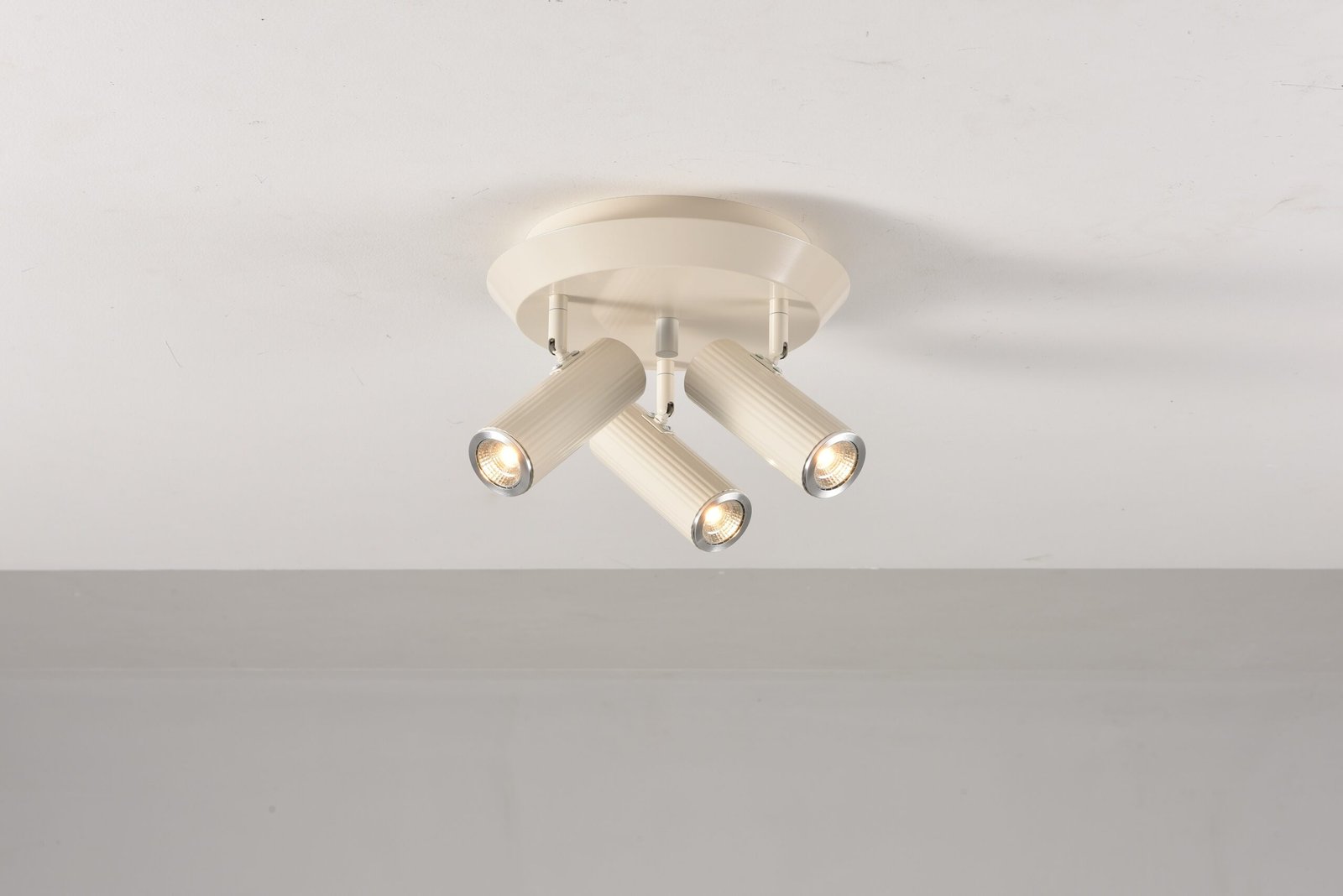 Plafondlamp Flush in beige