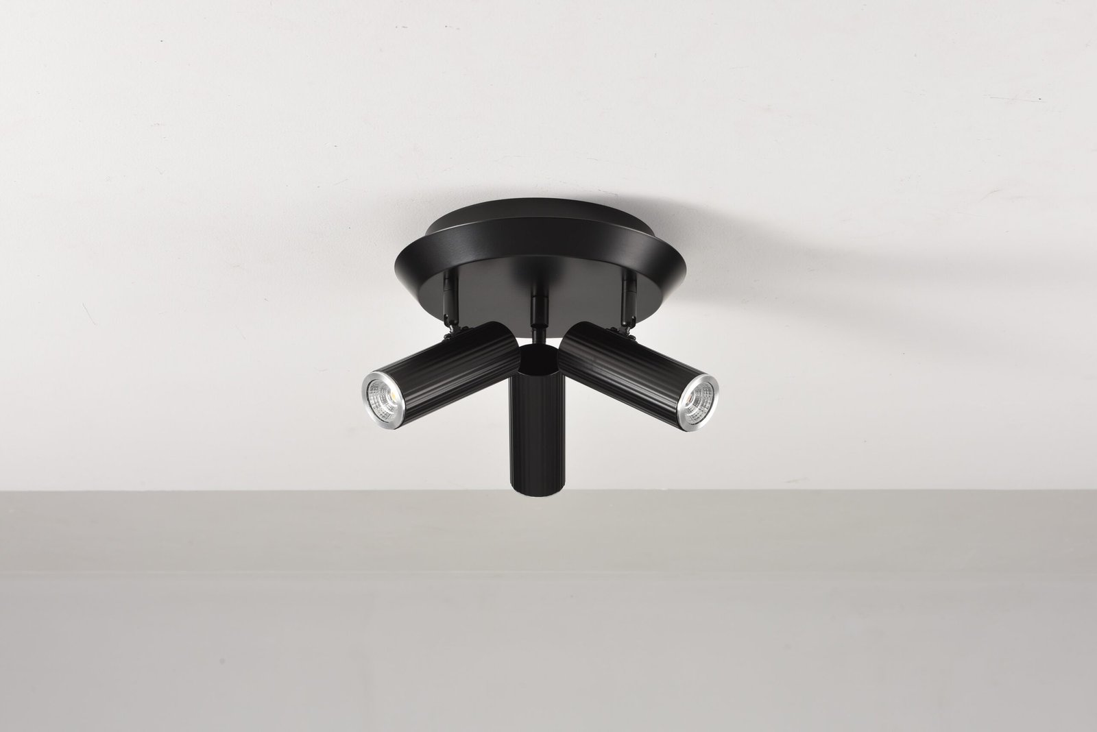 Plafondlamp Flush in zwart