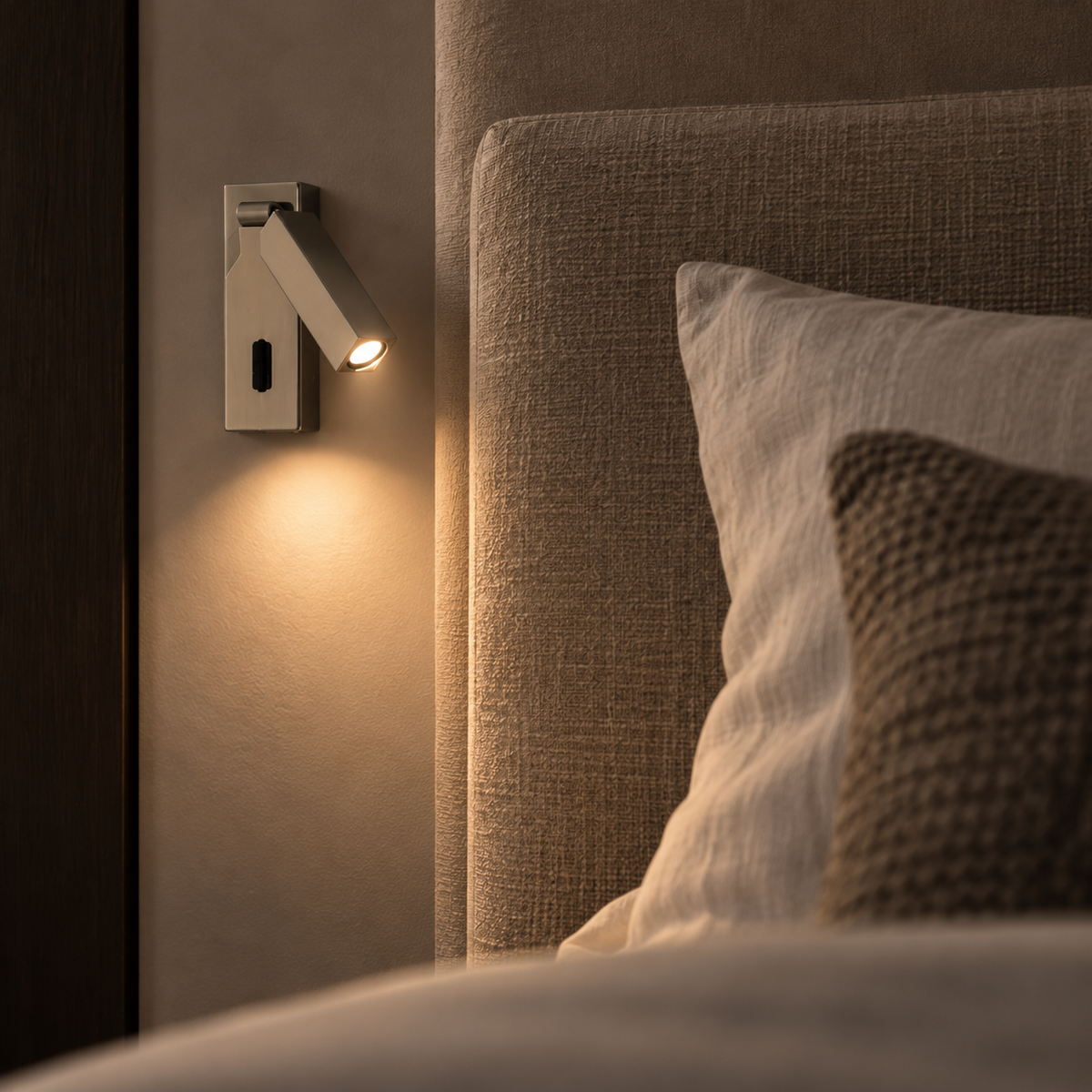 Wandlamp Vero in nikkel, detailfoto