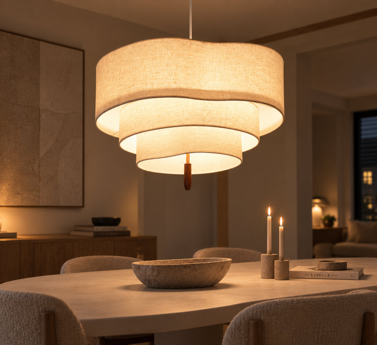 Hanglamp Ligni, detailfoto