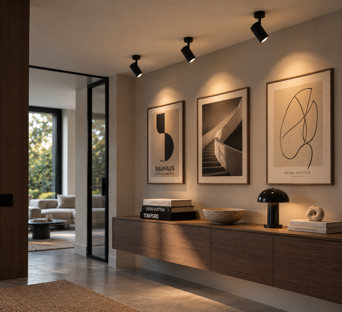 Plafondlamp Sfera zwart