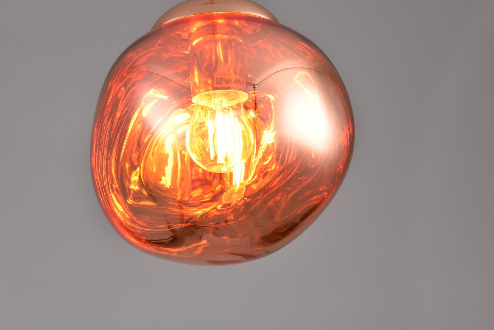 Hanglamp Melt in rose goud