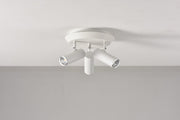Plafondlamp Flush in gebroken wit