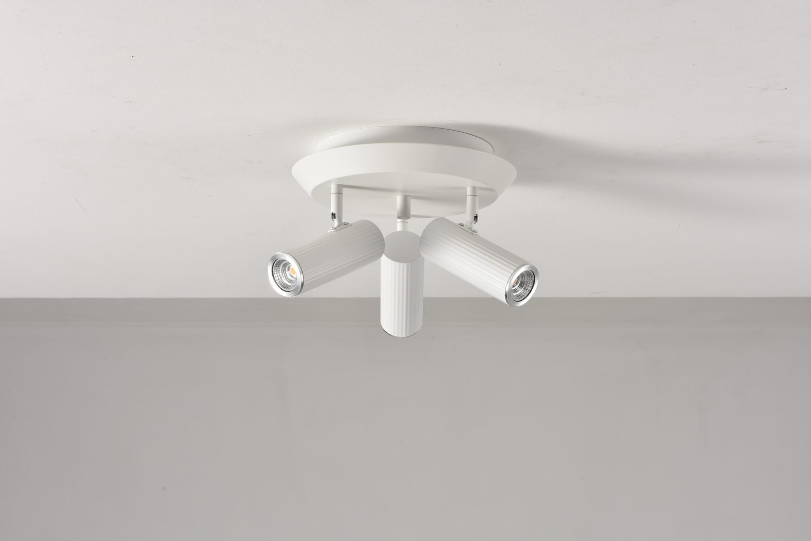 Plafondlamp Flush in gebroken wit