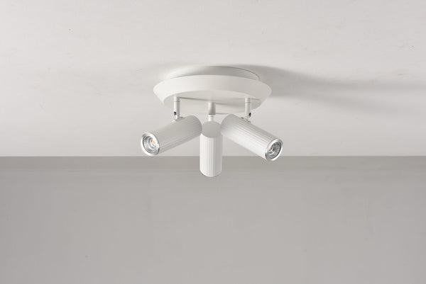 Plafondlamp Flush in gebroken wit