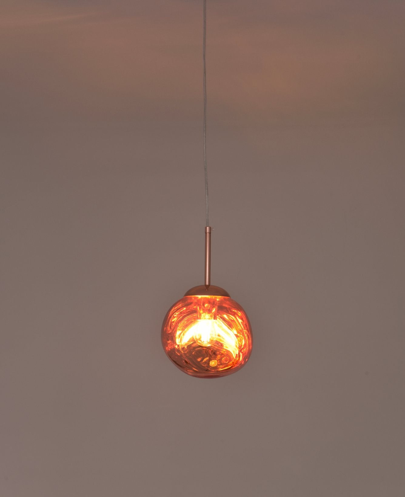 Hanglamp Melt in rose goud