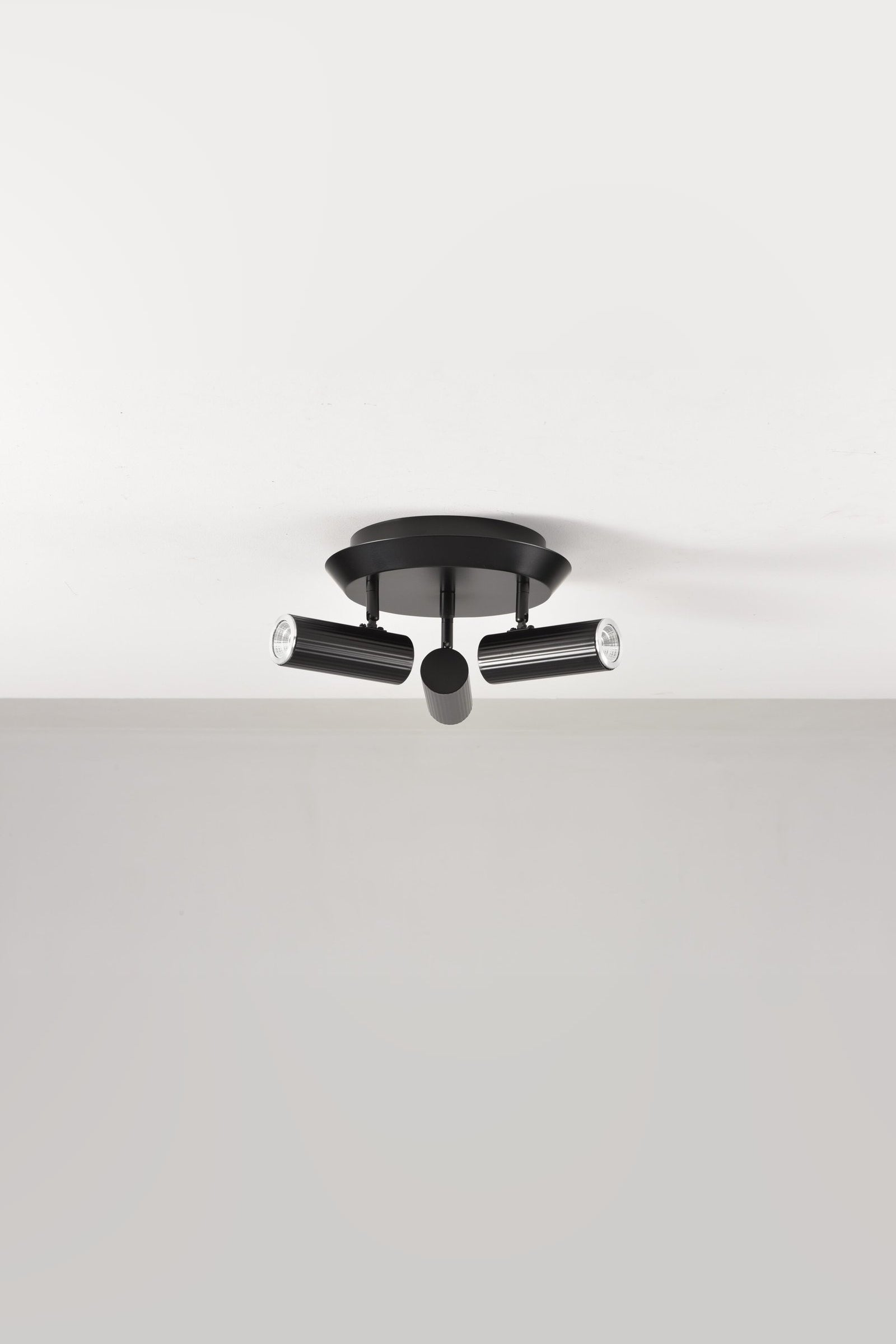 Plafondlamp Flush in zwart